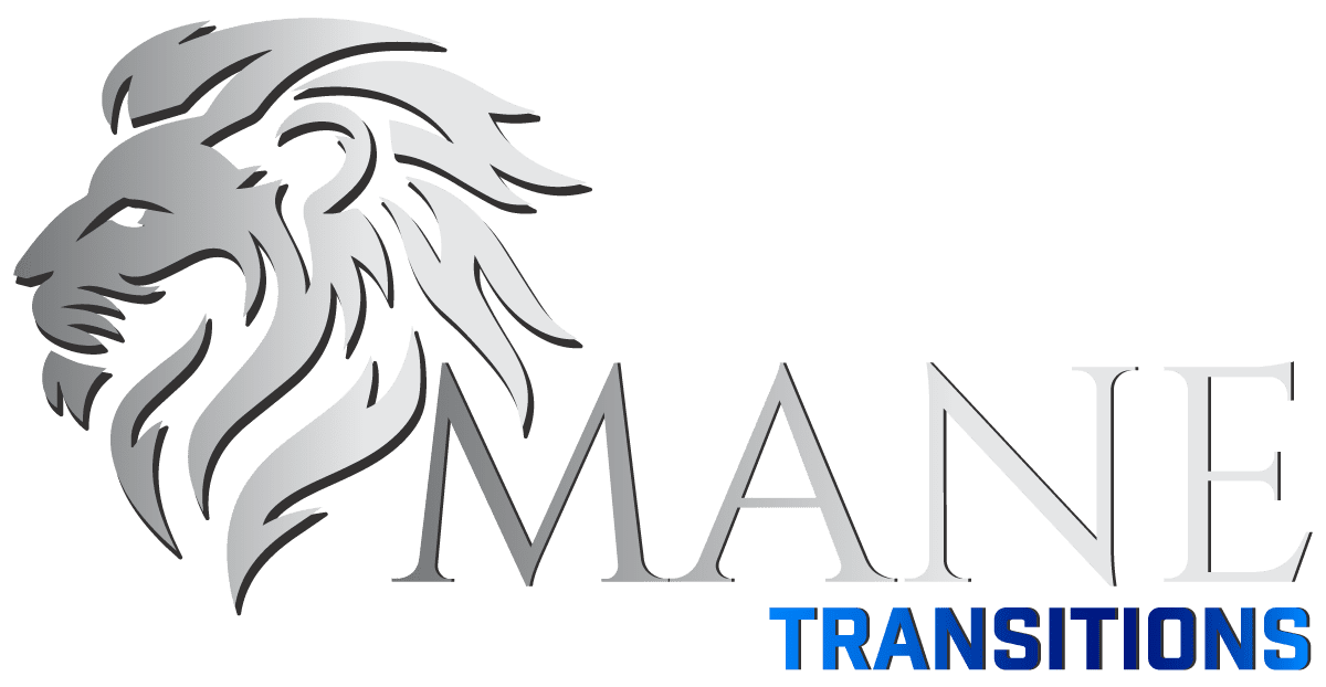 A logo of man transport