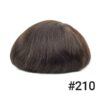 A close up of the top part of a wig