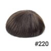 A close up of the top part of a wig