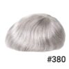 A gray wig with no hair on top of it.