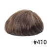 A brown wig with no hair on top of it.