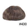 A close up of the top part of a wig