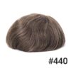 A close up of the top portion of a wig