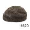 A close up of the top portion of a wig
