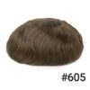 A close up of the top portion of a wig