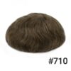 A brown wig with no hair on top.