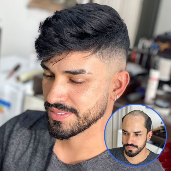 A man with a beard and mustache is looking at the camera.